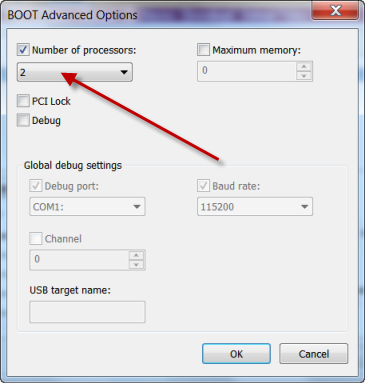 Speed Up Windows 7 by changing the cpu cores