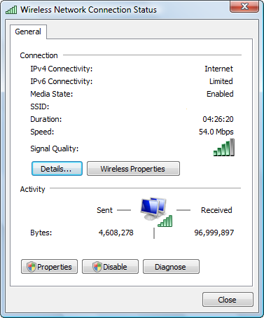 check settings to determine the cause of slow internet connection