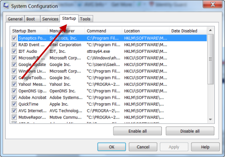 msconfig startup utility can cut down on startup programs msconfig startup utility can cut down on startup programs