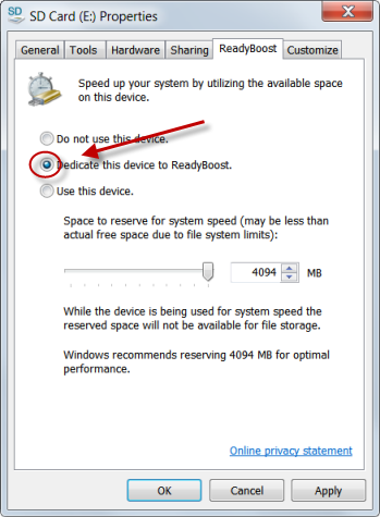 Speed Up your PC by using Readyboost Speed Up your PC by using Readyboost