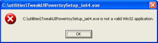 Win 32 Error Win 32 Error
